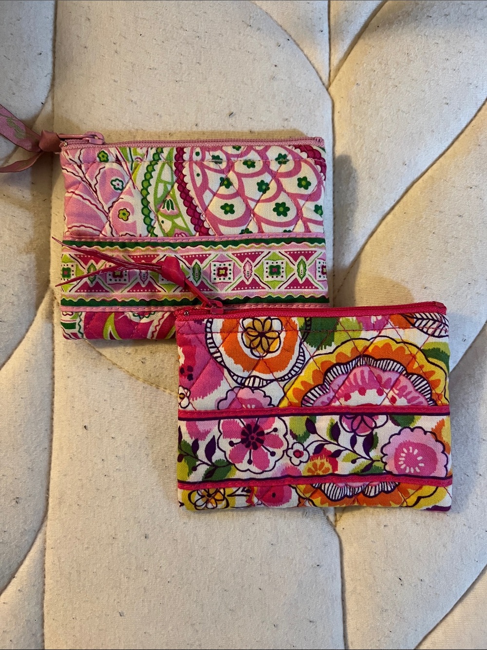 ♠️ Vera Bradley Quilted Coin Pouches